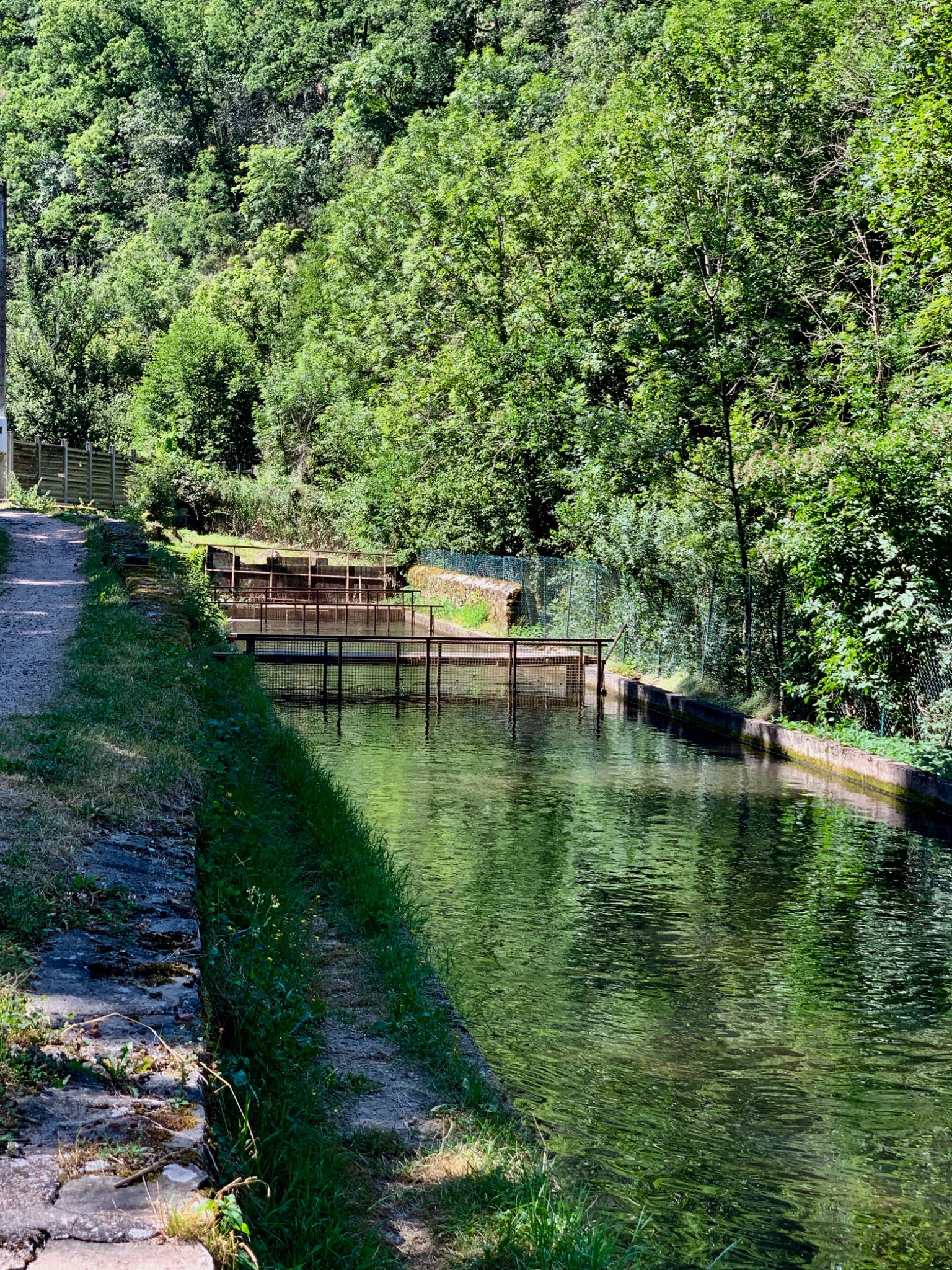 Vue des bassins du Vourzac