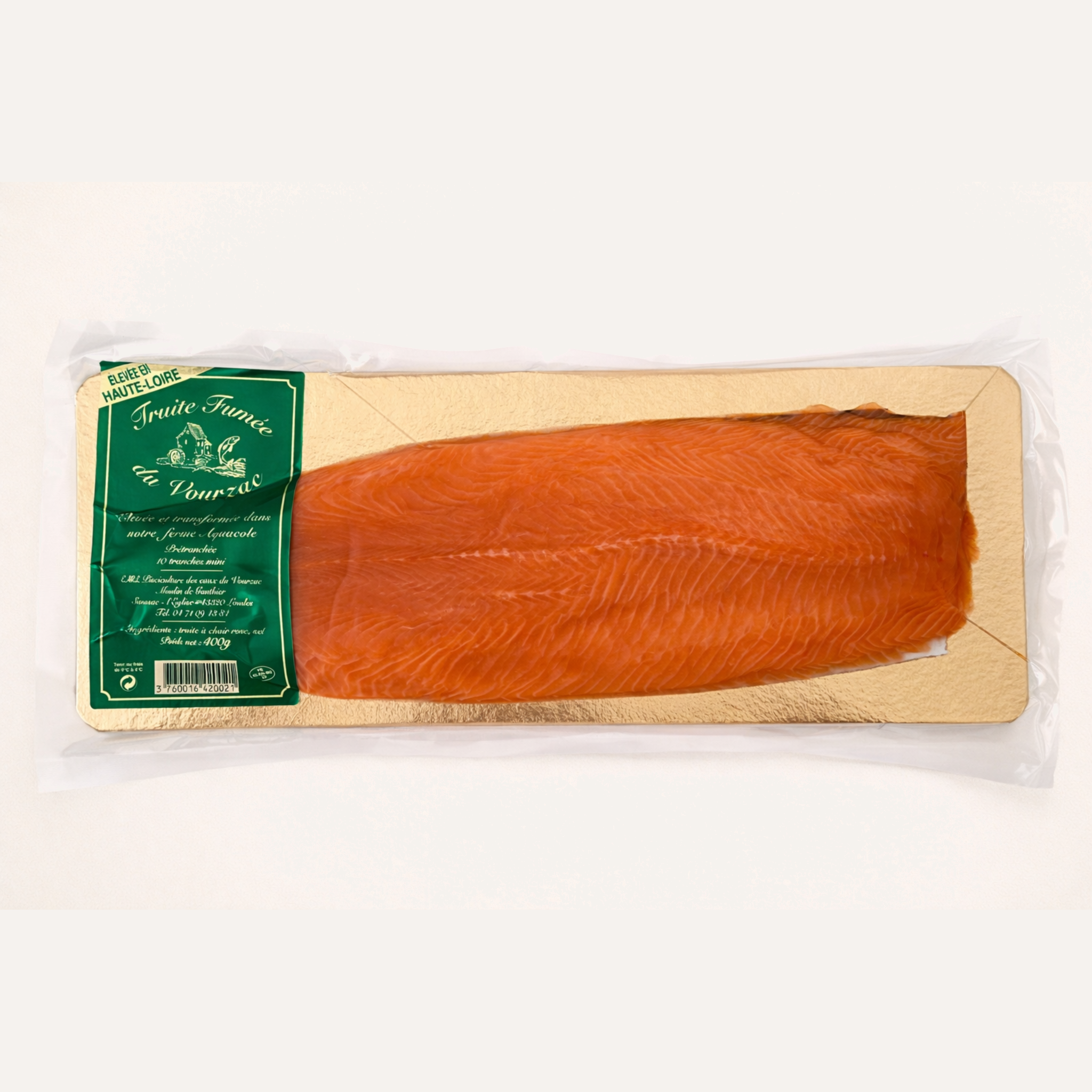 Plaque de truite fumée 400g