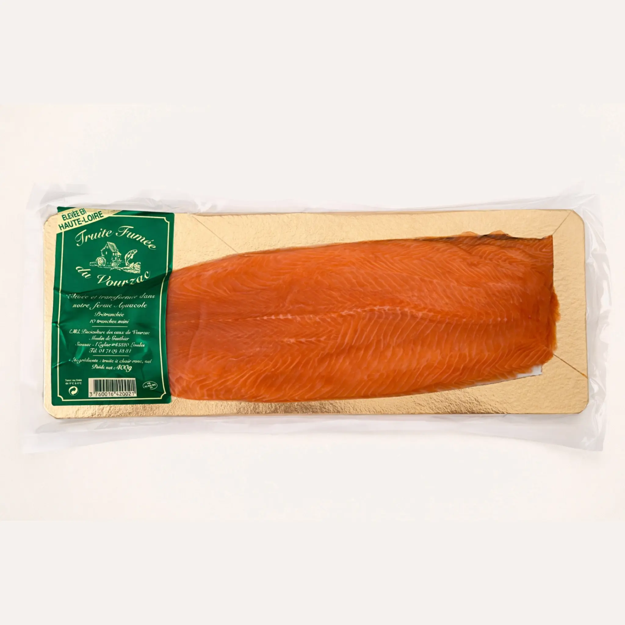 Plaque de truite fumée 400g