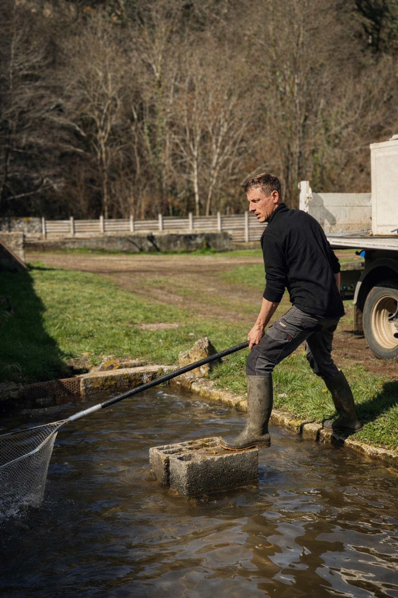 Manipulation au filet